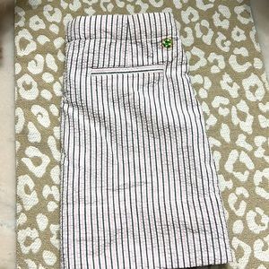 Girls Nantucket Island seersucker lined skirt Sz 10